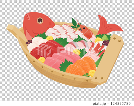 船盛のイラスト 124825789