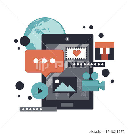 Mobile application and mobile app development concept. Project development and business ideas. Flat vector illustration.	 Mobile application and mobile app development concept. Project development and business ideas. Flat vector illustration.	 124825972