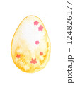 水彩で描いたイースターエッグ 124826177
