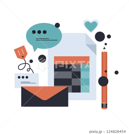 Brand design icon. Flat vector illustration	 124826454