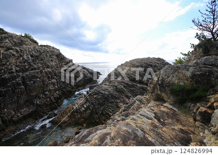 高知県土佐清水市　竜宮神社周辺の風景 124826994