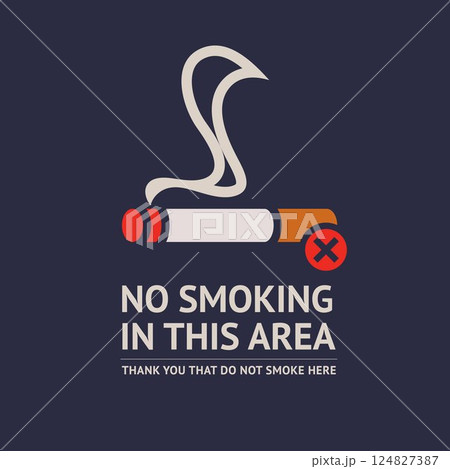 No smoking sticker, label no smoking in this area No smoking sticker, label no smoking in this area 124827387
