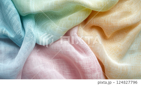 淡い布の背景 124827796