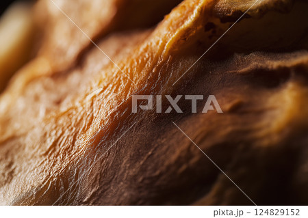 Abstract closeup of natural texture with organic patterns, rough surface, and detailed wrinkles 124829152