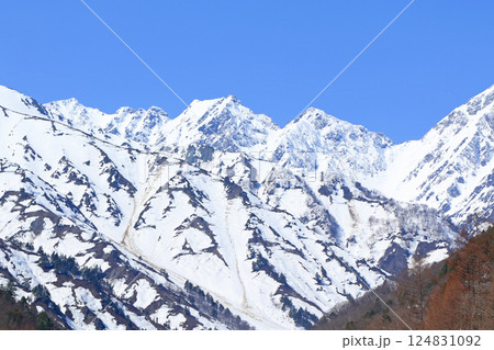 北アルプス後立山連峰　4月の不帰ノ嶮 124831092