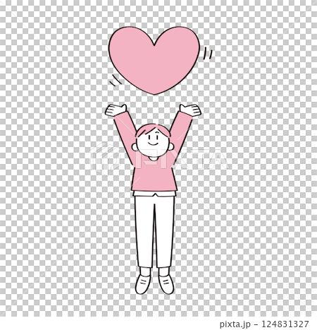 一顆心和一個人的插圖 124831327