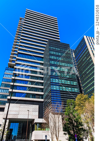 東京 港区 西新橋の都市風景 日比谷フォートタワー 東京 港区 西新橋の都市風景 日比谷フォートタワー 124831658