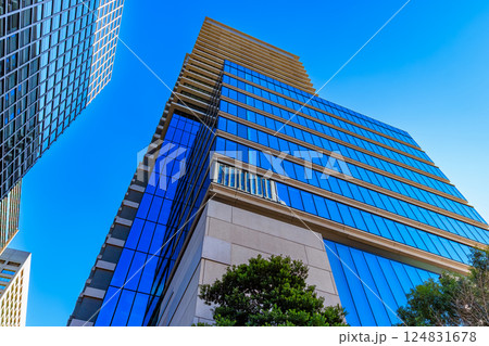 東京　港区 西新橋の都市風景　日比谷フォートタワー 124831678