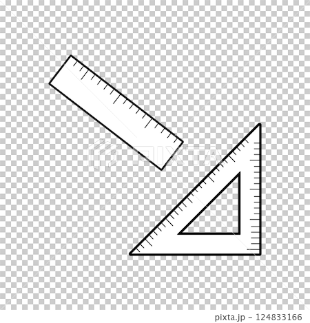標尺插圖-單色 124833166