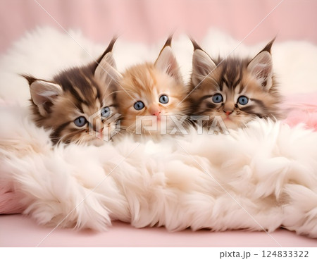 かわいい子猫たち 124833322