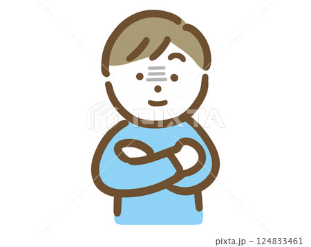 笑顔で静かに怒る男性 124833461