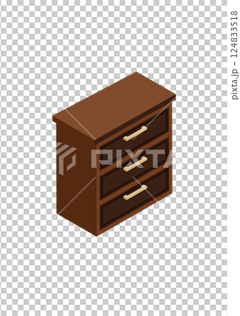 Isometric Bedside Table stock illustration Isometric Bedside Table stock illustration 124833518