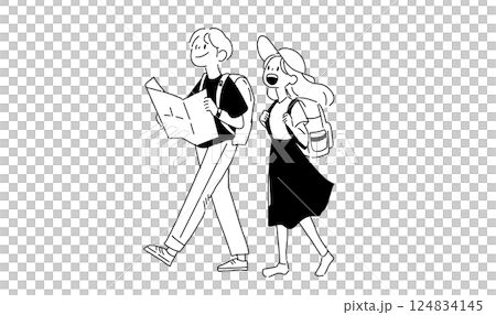 Couples hiking 124834145