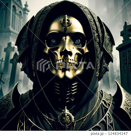 不気味な仮面 124834147