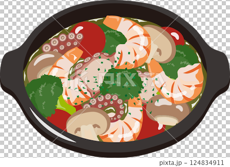 seafood ajillo 124834911