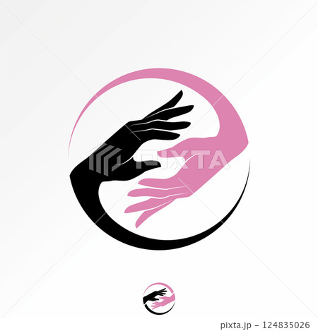 Logo design graphic concept creative premium vector stock image top sell circular two hands team partnership success sustainable element art friendly Logo design graphic concept creative premium vector stock image top sell circular two hands team partnership success sustainable element art friendly 124835026