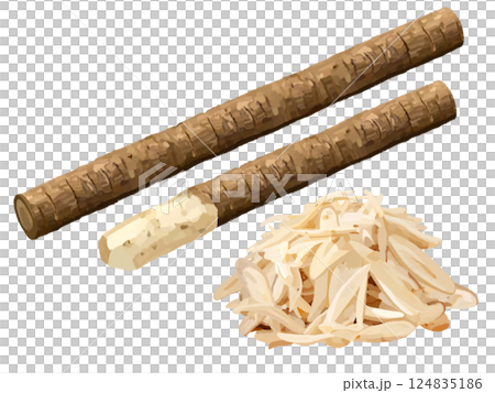 Burdock and shredded 124835186