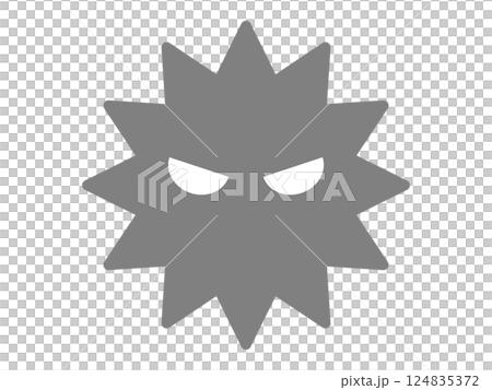 Virus icon (bacteria mark) 124835372