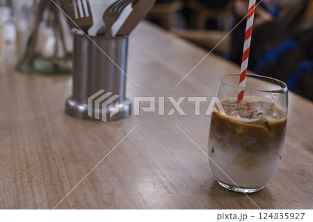 アイスカフェラテ 喫茶店 アイスカフェラテ 喫茶店 124835927