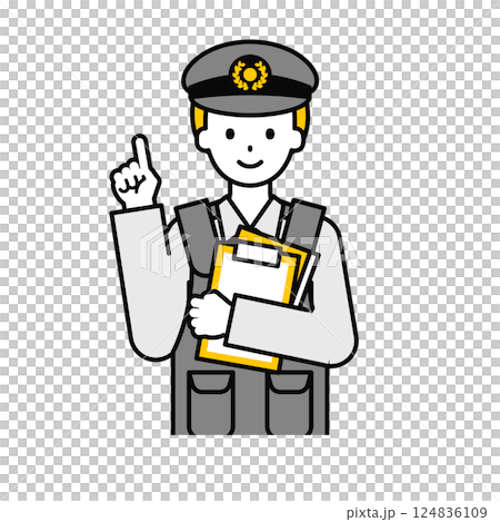 上半身pose_簡單警官男16 124836109