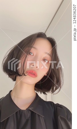 自撮りをしているアジア人女性 124836207