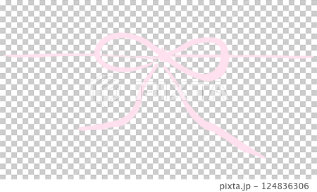 Thin ribbon, gift wrapping paper illustration background material, pale pastel pink, handwritten by brush, gift, png transparent 124836306
