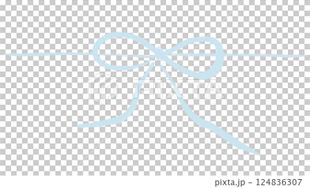 Hand-drawn thin ribbon gift wrapping paper illustration background material, sky blue, gift, png transparent 124836307