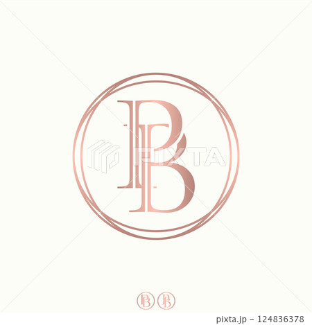 Logo design graphic concept creative premium vector stock image top sell initial PB or BP serif font cut line elegant art monogram typography branding Logo design graphic concept creative premium vector stock image top sell initial PB or BP serif font cut line elegant art monogram typography branding 124836378