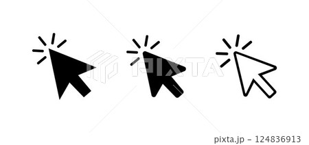 Cursor vector icon.	 124836913