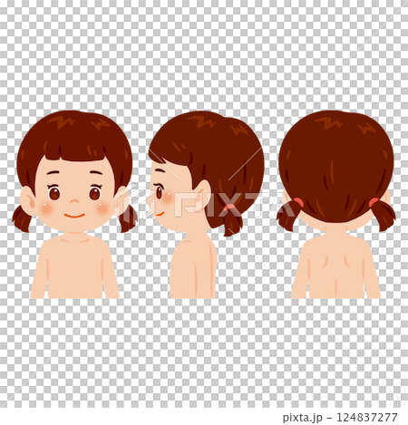裸體女孩上半身插圖集 裸體女孩上半身插圖集 124837277