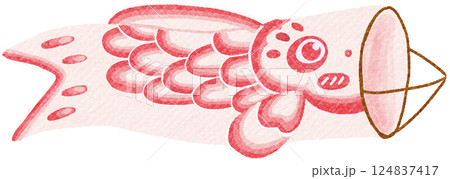 outdoor pink Koinobori decoration outdoor pink Koinobori decoration 124837417