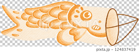 outdoor Yellow Koinobori decoration outdoor Yellow Koinobori decoration 124837419