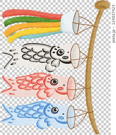 outdoor Koinobori decoration 124837423