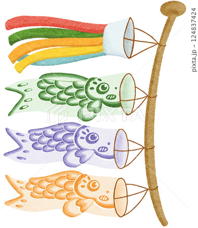outdoor Koinobori decoration 124837424