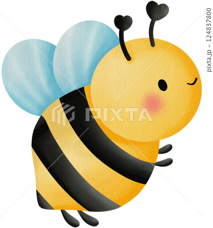Cute Bee Clipart PNG Adorable Cartoon Bees Clipart Hand Drawn Cute Bee  124837800