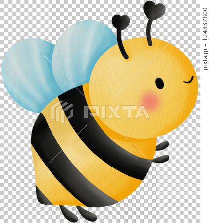 Cute Bee Clipart PNG Adorable Cartoon Bees Clipart Hand Drawn Cute Bee  124837800