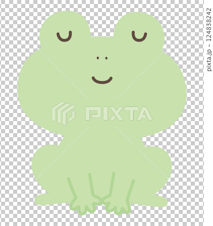 Cute frog vector illustration 124838242