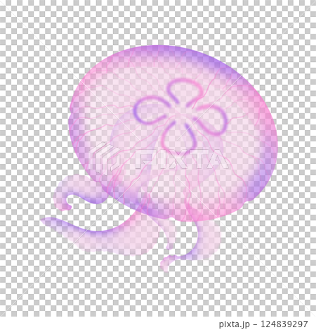 海月水母_粉紅色 124839297