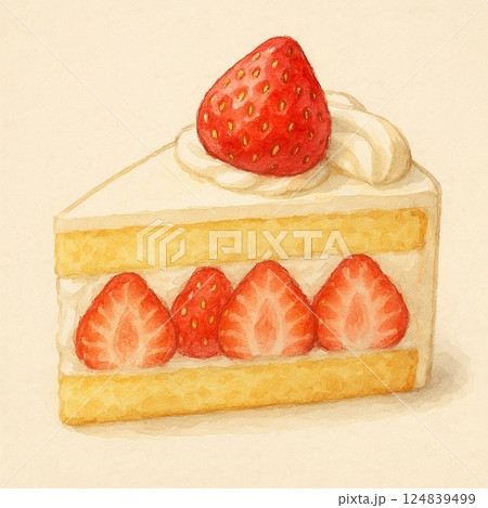 いちごのショートケーキ 124839499