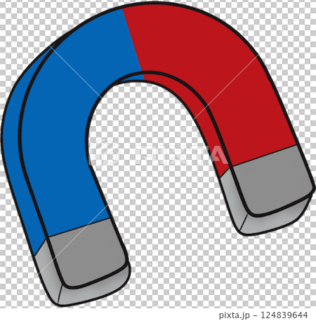 The illustration of a magnet 124839644