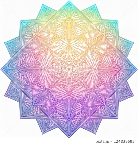曼陀羅　イラスト 124839693