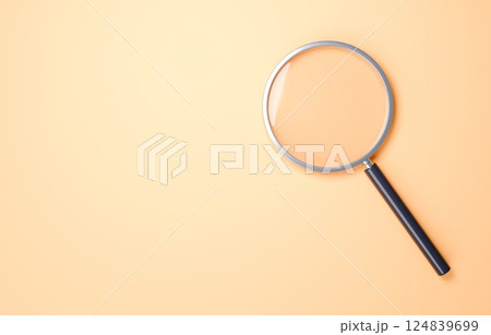 3Dイラスト_虫眼鏡 124839699