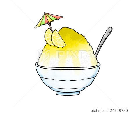 レモンかき氷 レモンかき氷 124839780