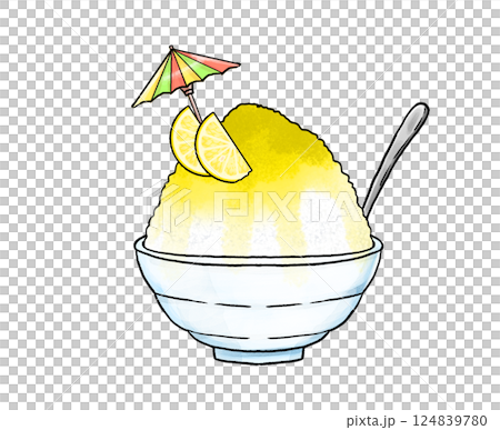 レモンかき氷 レモンかき氷 124839780