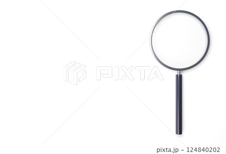 3Dイラスト_虫眼鏡 124840202