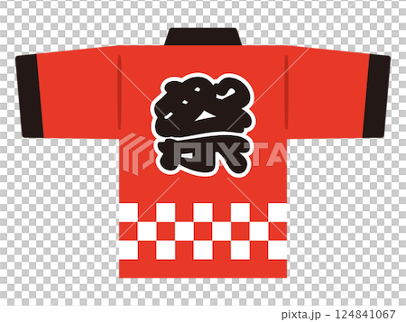 紅色節日法被插圖 124841067