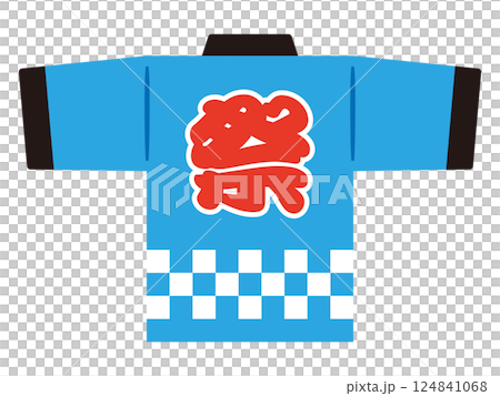 藍色節日法被插圖 124841068