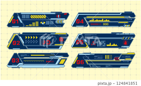 インターフェースフレーム枠セット 124841851