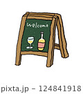 手描きでオシャレなウェルカムボード 124841918