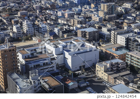 sprawling aerial view of a densely populated urban area Dec 8 2024 124842454